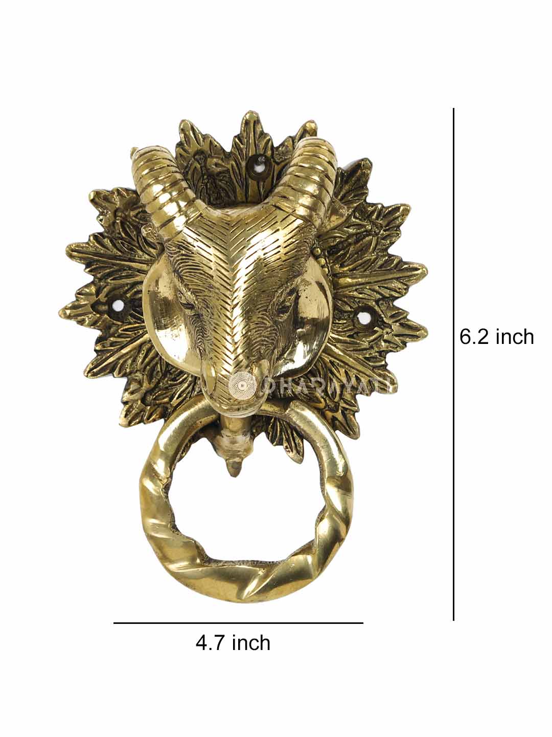 Yak Design Door Knocker Decorative Brass