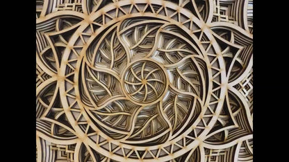 Multilayered Elegant Wooden Mandala | Wooden Wall Decor