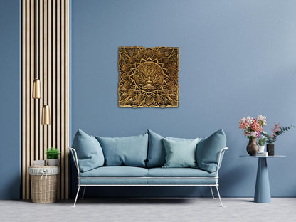 Tree Of Life. Yoga Art | Wooden Wall Decor