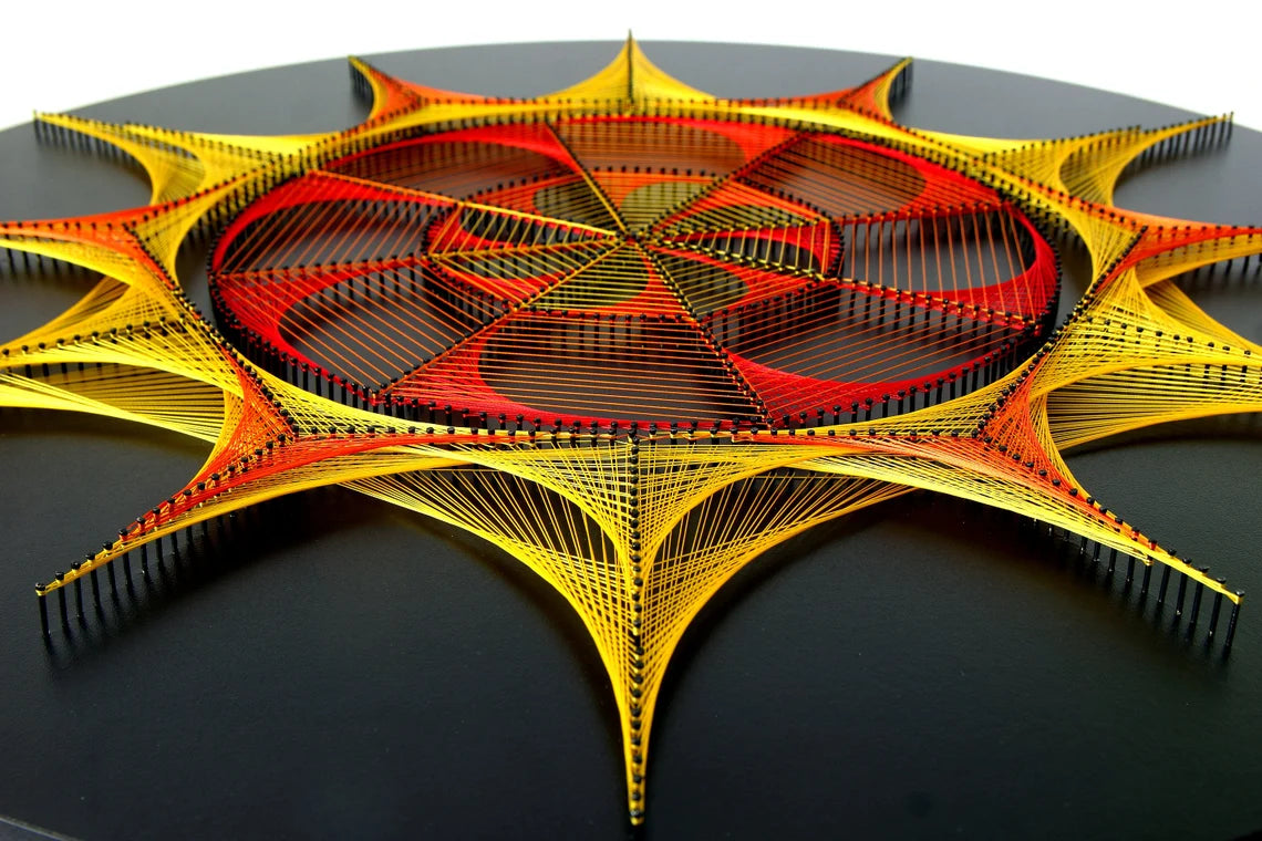 The Sacred Sun Geometry Design | String Art