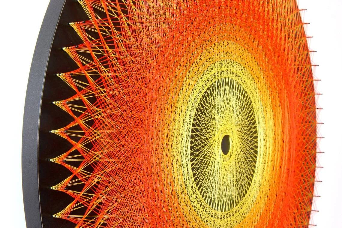 Circular Rings Mandala Art | String Art