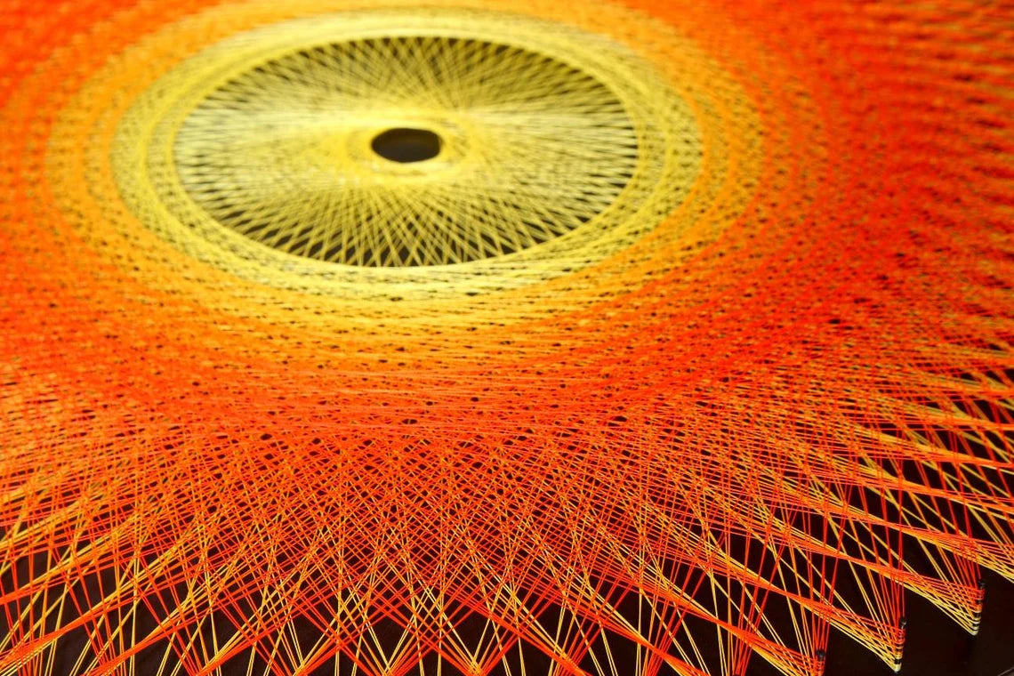 Circular Rings Mandala Art | String Art