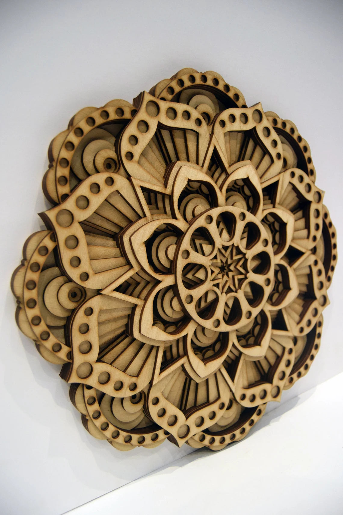 Mandala Flower Wall Art | Wooden Wall Decor