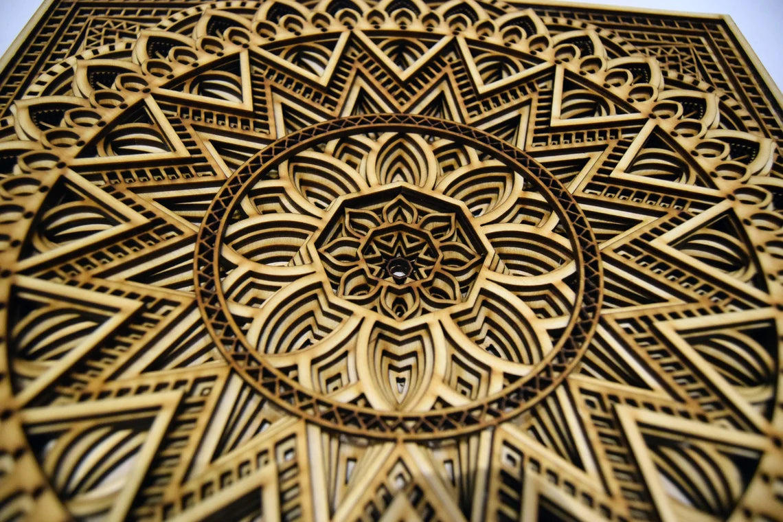 Wood Mandala Art | Wooden Wall Decor