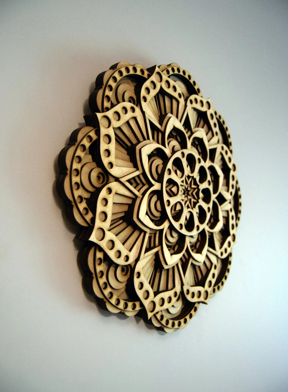 Mandala Flower Wall Art | Wooden Wall Decor