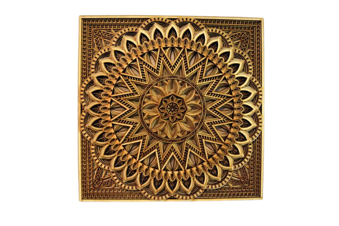 Wood Mandala Art | Wooden Wall Decor