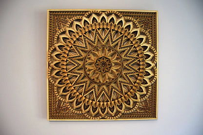 Wood Mandala Art | Wooden Wall Decor