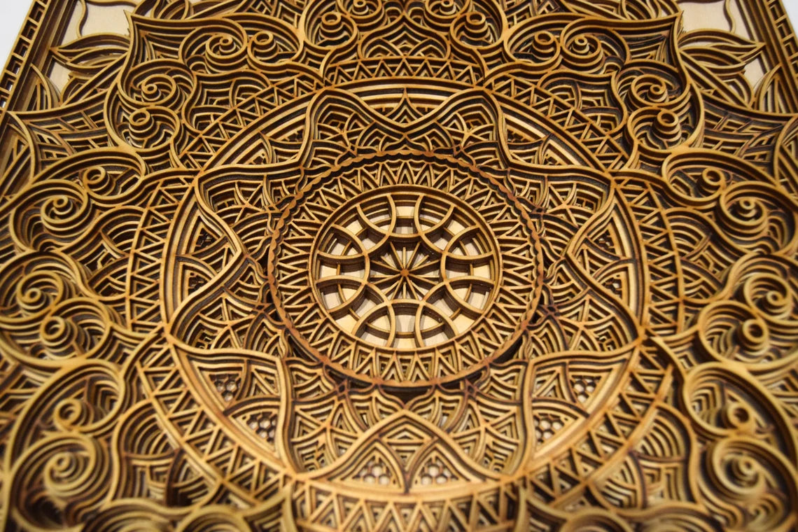 Wood Wall Mandala Decor | Wooden Wall Decor