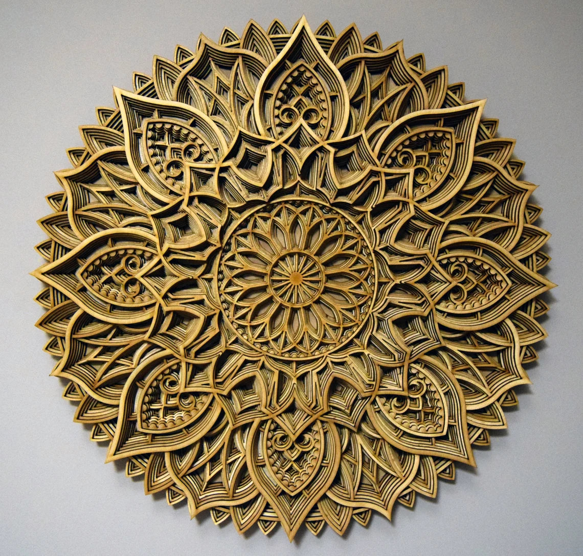 Mandala Sunflower | Wooden Wall Decor