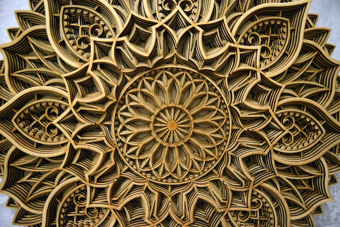 Mandala Sunflower | Wooden Wall Decor