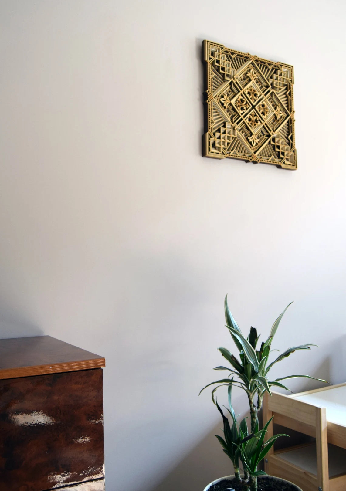 Complex Geometrical Mandala Design | Wooden Wall Decor