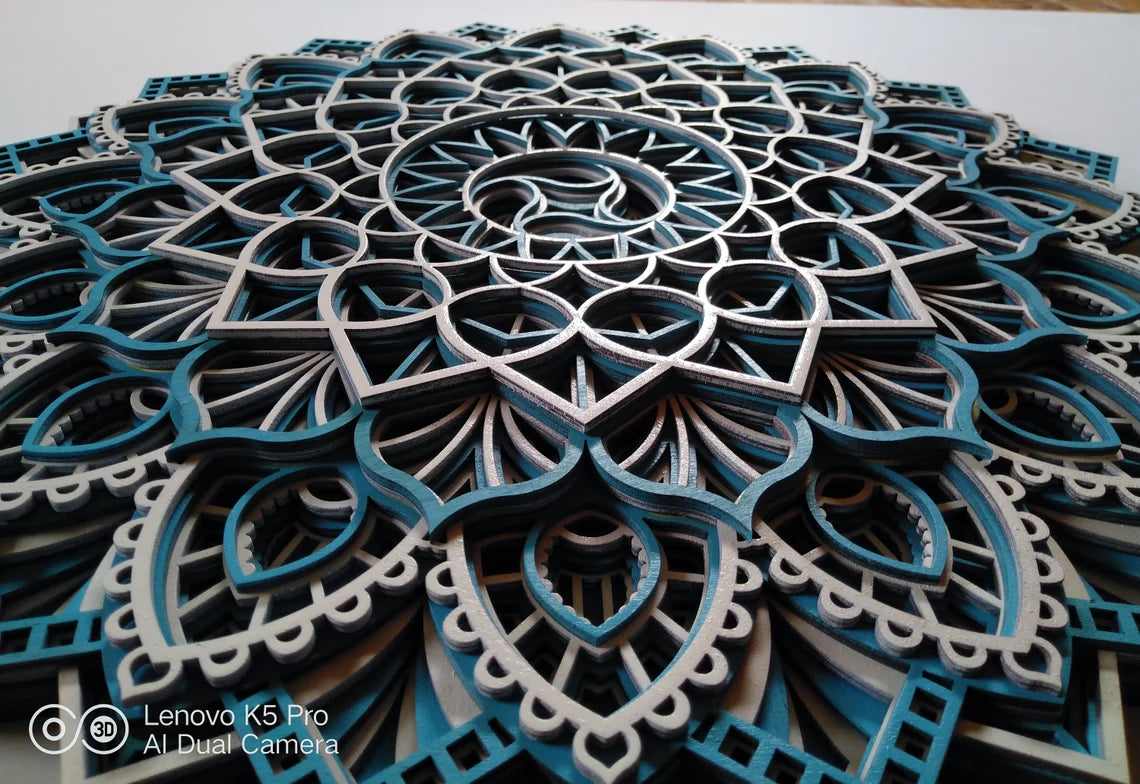 Wind Spin Design Mandala Wall Art | Wooden Wall Decor