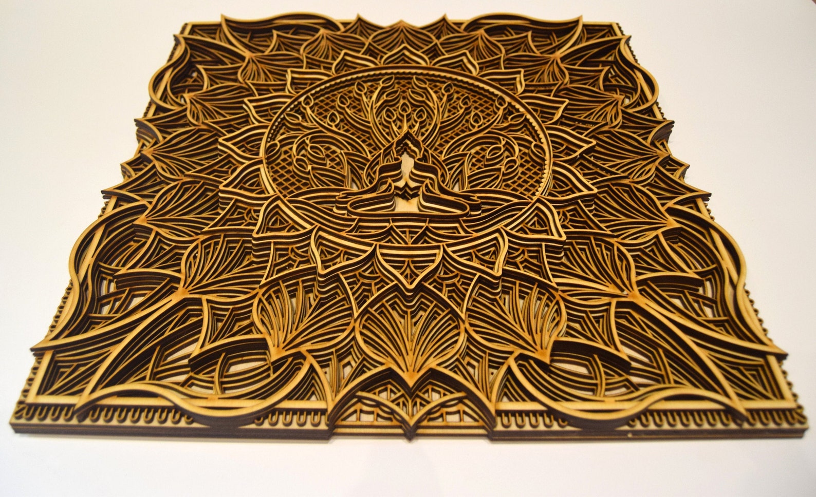 Tree Of Life. Yoga Art | Wooden Wall Decor