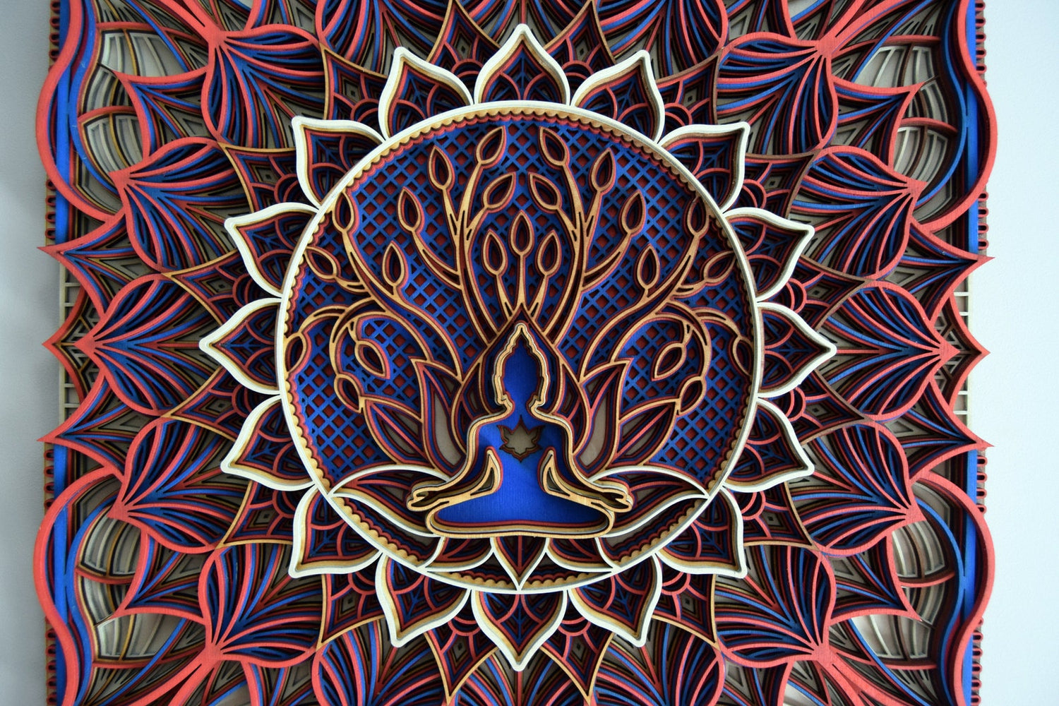 Tree Of Life. Yoga Art | Wooden Wall Decor