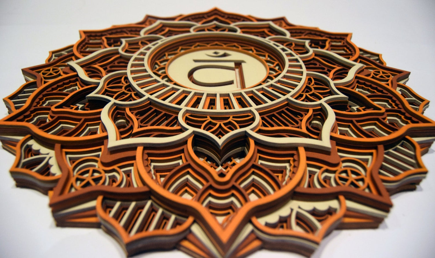 Sacral Chakra, Geometric |  Wooden Wall Decor