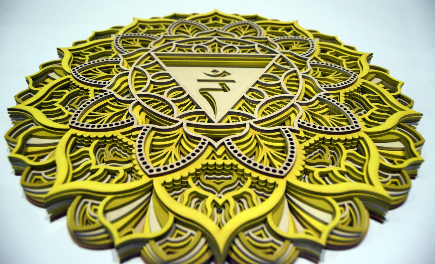 Solar Plexus Chakra, Geometric |  Wooden Wall Decor