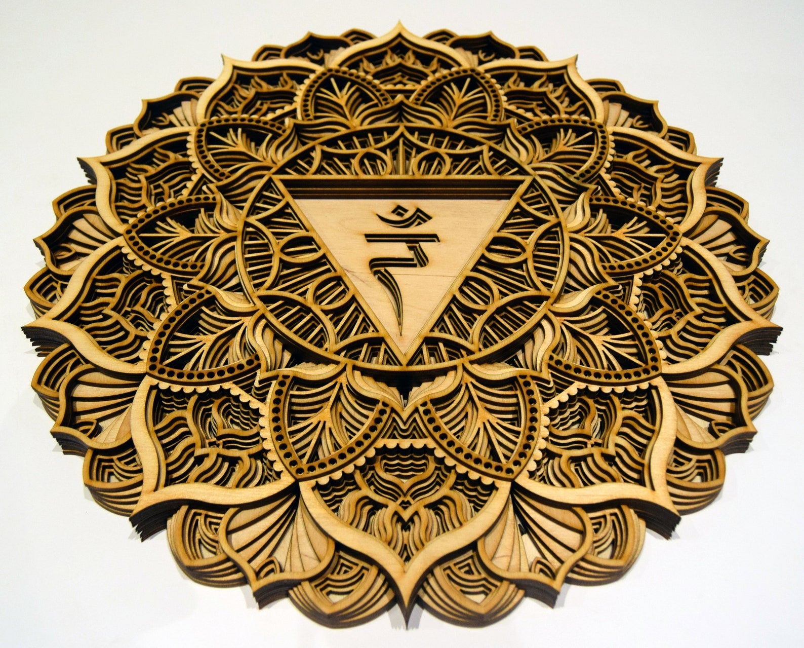 Solar Plexus Chakra, Geometric |  Wooden Wall Decor