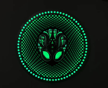 UFO lamp Color Changing LED light Wall hanging |  Wooden Wall Decor