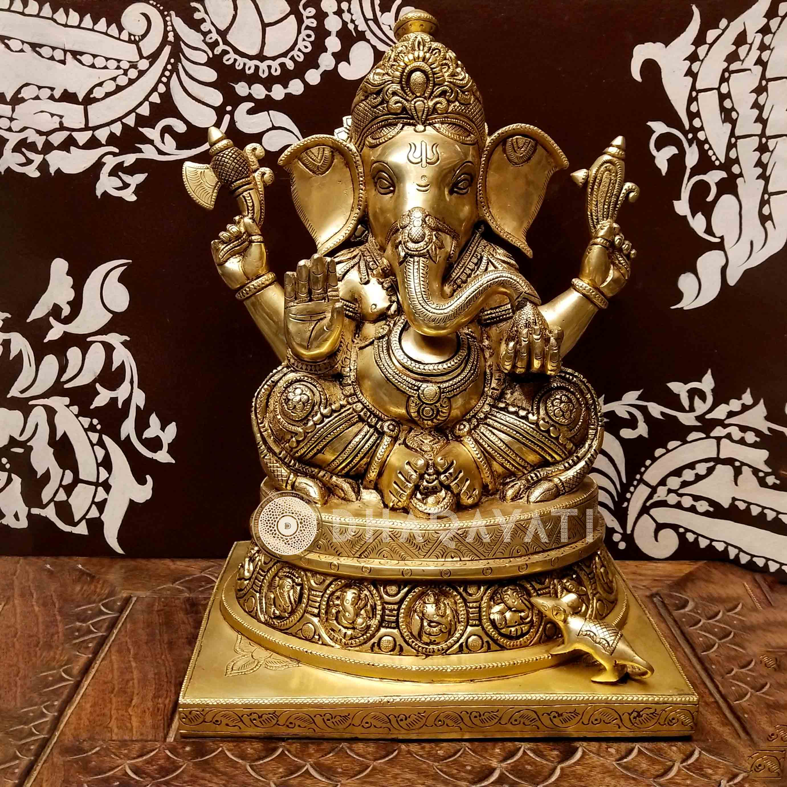 Brass Ganapati Large Statue