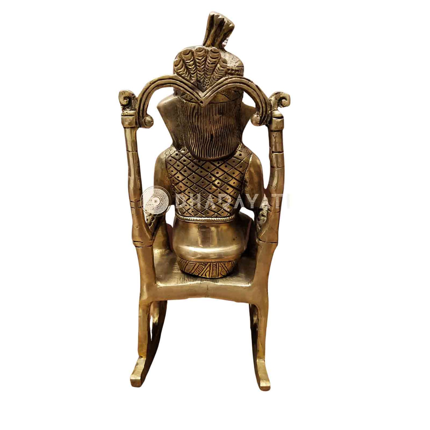 Brass Rocking Chair Ganesha